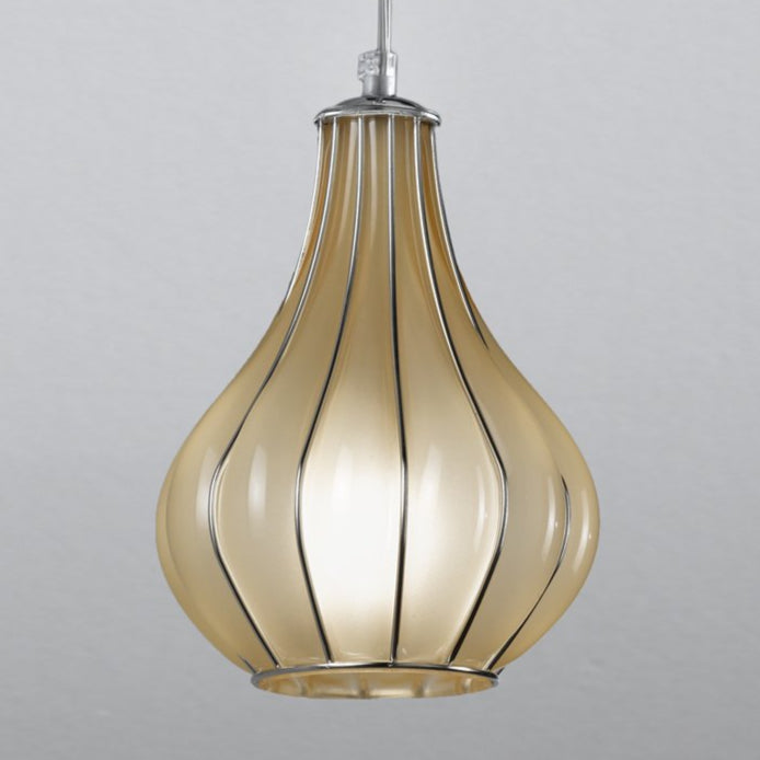 Elegant modern Venetian ceiling pendant with 4 lovely Murano glass finishes