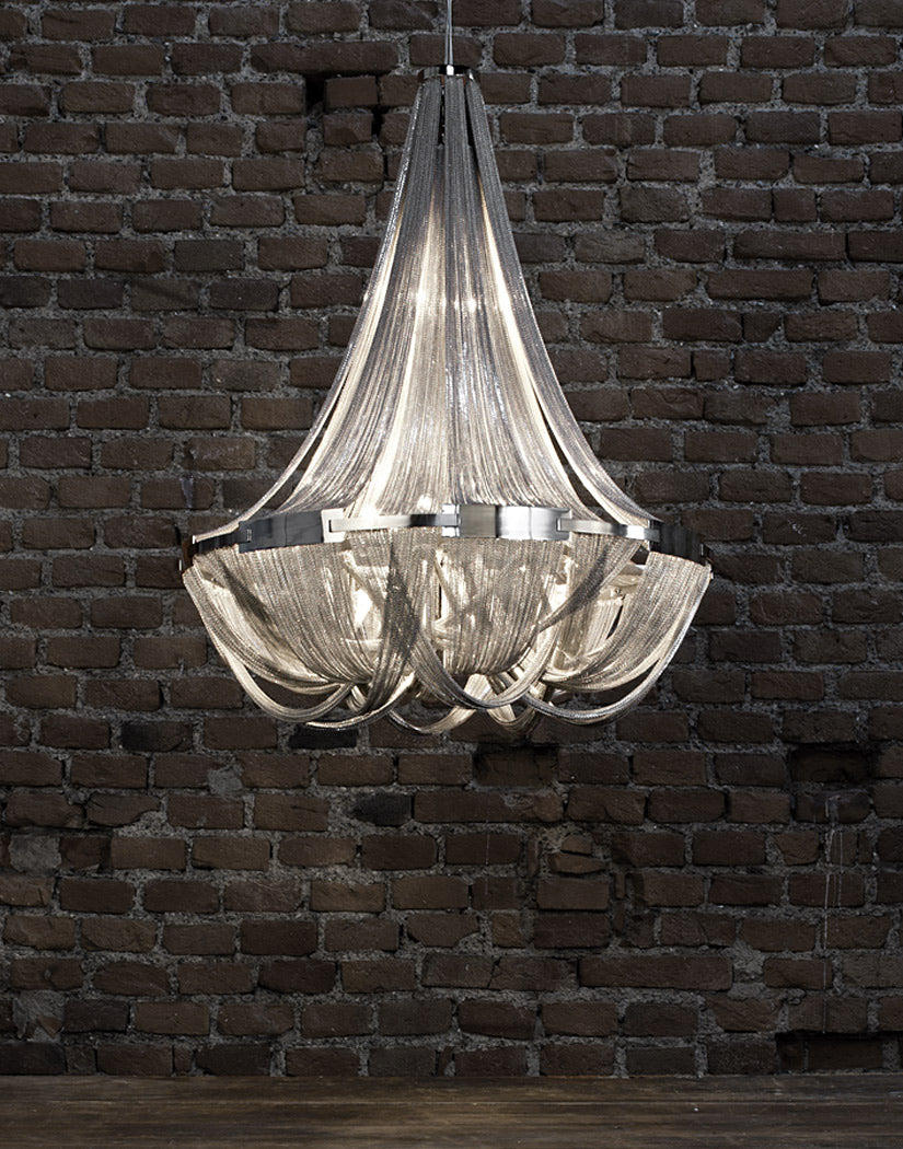 "Soscik" 120 cm modern Empire-style chandelier from Terzani in gold, bronze or nickel