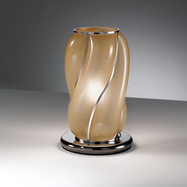 Lovely small contemporary Venetian table lamp in custom colors