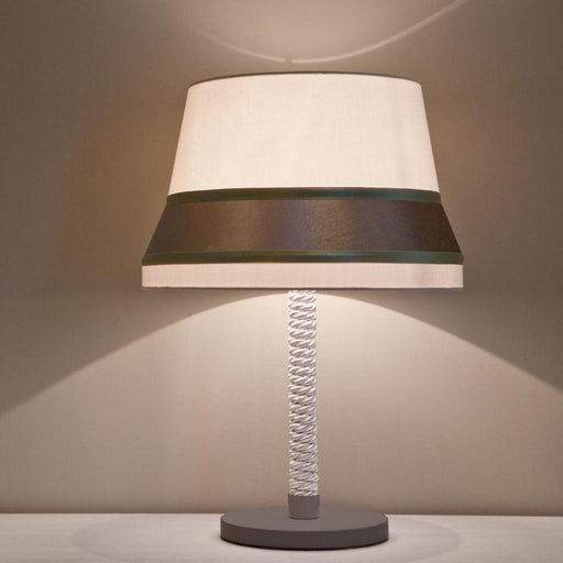 High-end Audrey Hepburn-inspired table lamp with velvet trim