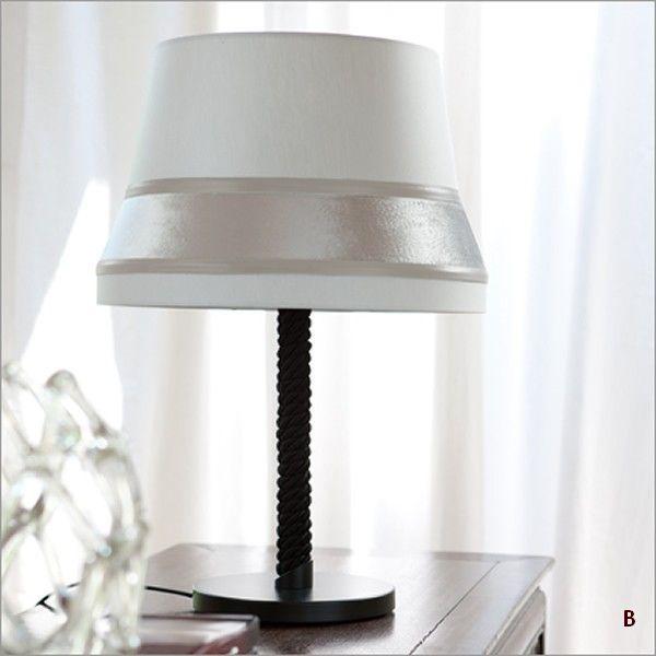High-end Audrey Hepburn-inspired table lamp with velvet trim