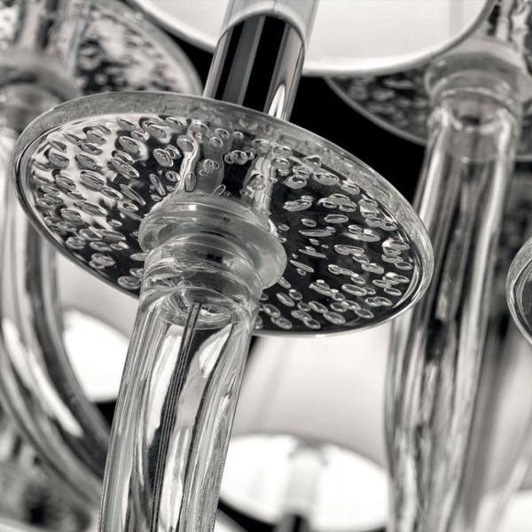 Breathtaking large Murano glass chandelier with 24 lights and bespoke color options