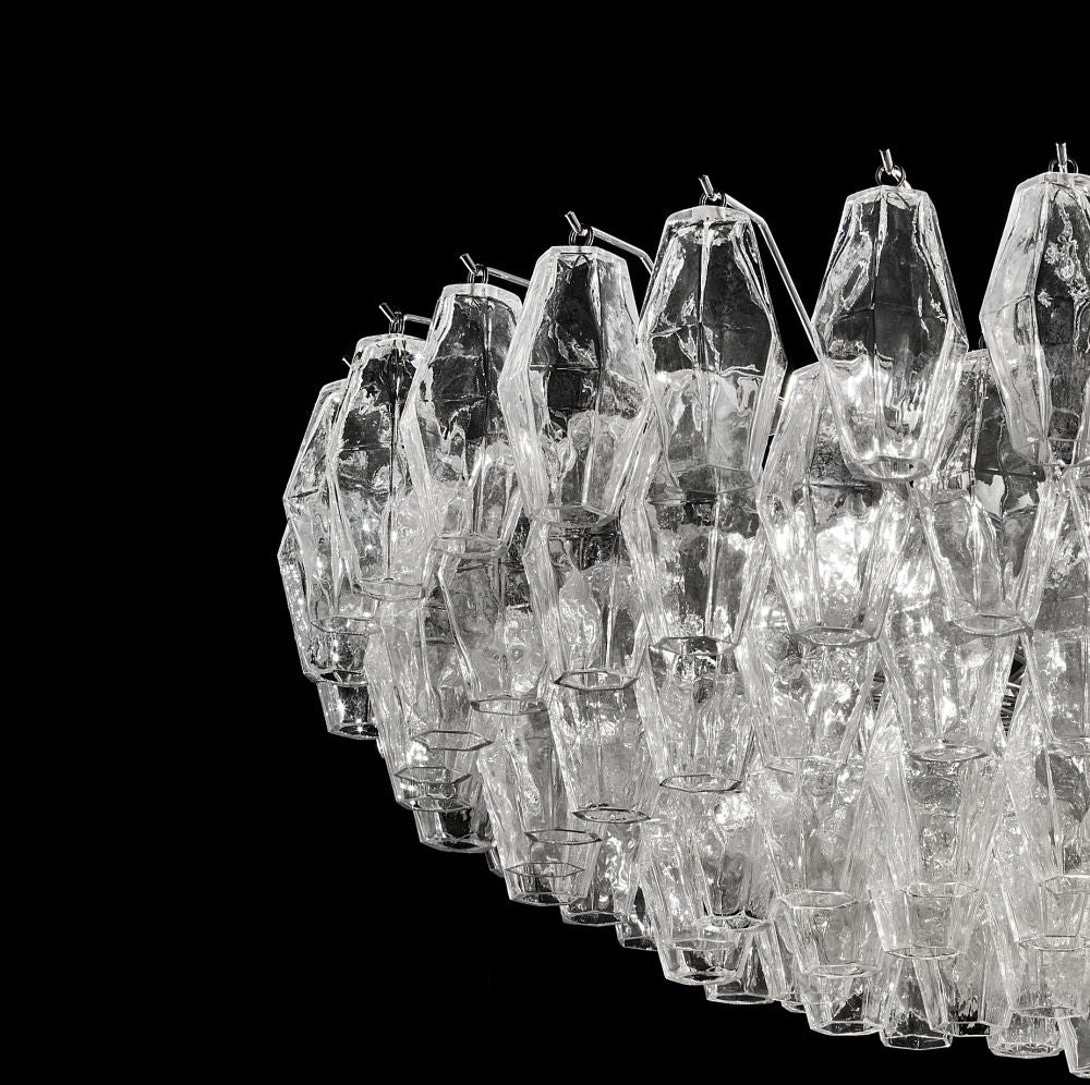 90cm custom Murano glass polyhedral chandelier