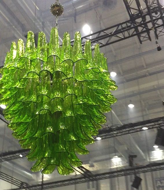 90 centimetre Murano glass petali chandelier in custom colors