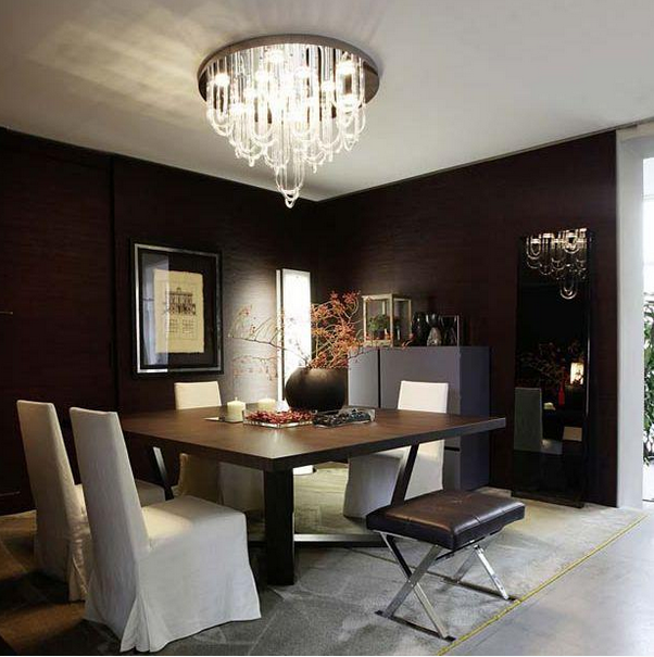 Large Italian glass chandelier inspired by mid-century Venini designs