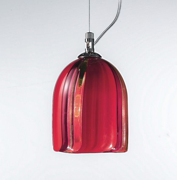 Modern hand-blown Murano glass ceiling pendant in 14 different designs