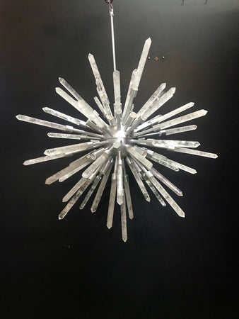 Sputnik style  "Rock Crystal" Chandelier