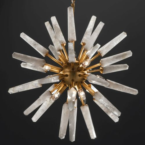 Rock crystal & quartz lighting