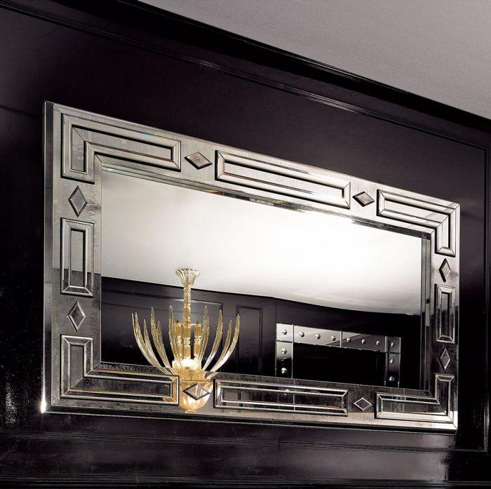 Superb large Venetian wall mirror in the art deco style