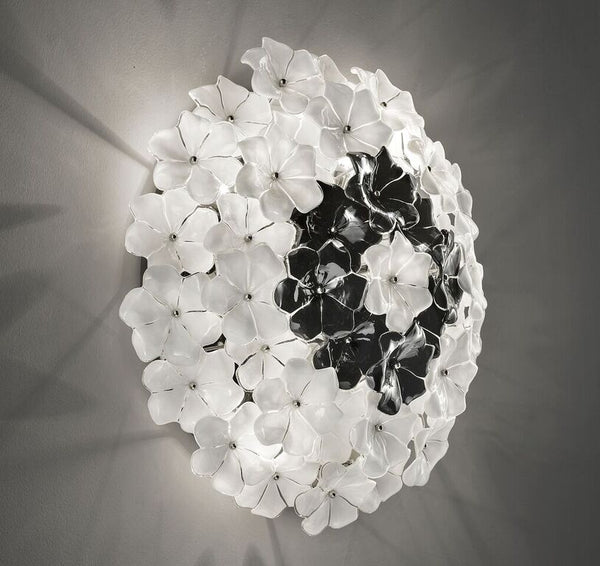 1970s-style flower ceiling  light in the Cenedese style