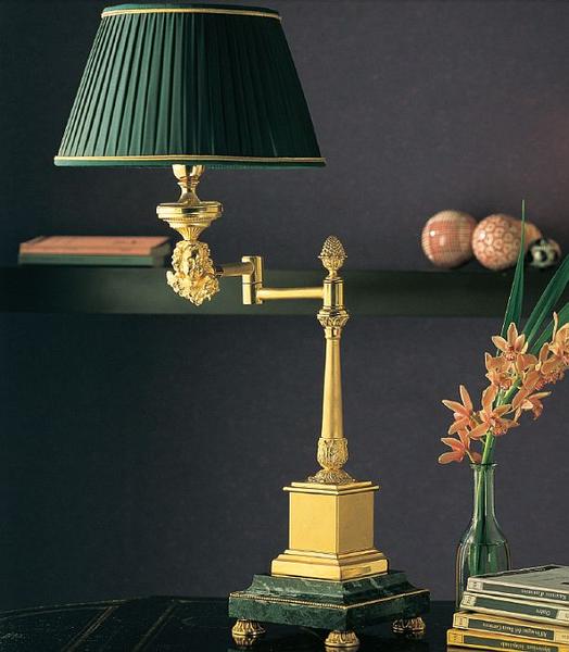 Classic marble table lamp with 'lost wax' angel and numerous colour and finish options