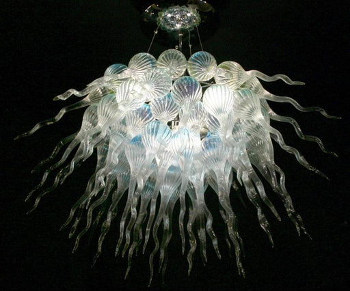Unique hand-blown Venetian art glass chandelier in custom colors and sizes