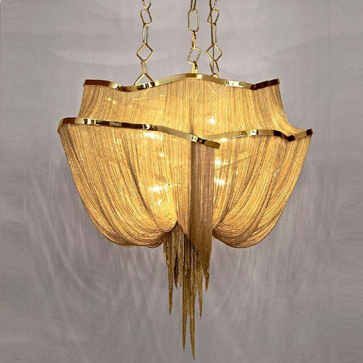 The luxurious large modern Atlantis 90 cm suspended light in 5 metal finishes