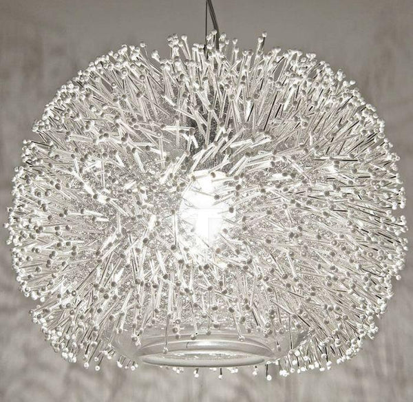 The beautiful "Sea Urchin" 40 cm sphere pendant from Terzani with Swarovski crystal pins