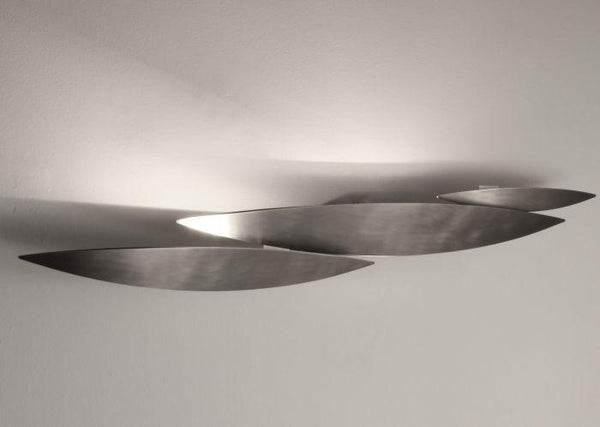 I Lucci Argentati white or silvery nickel wall lamp by Terzani