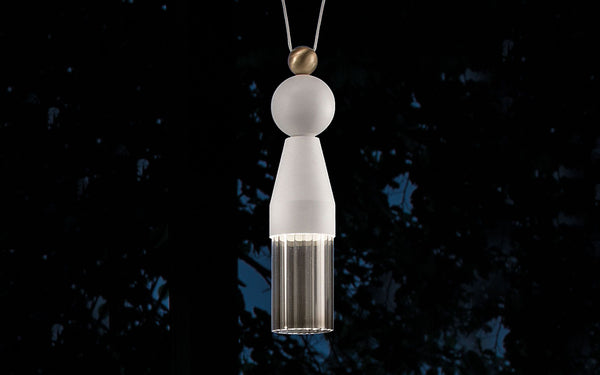 Modern single tassel-style pendant light from Italy in 4 colors