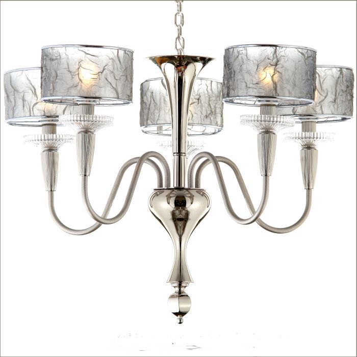Modern Venetian chandelier with silver, copper or gold shades