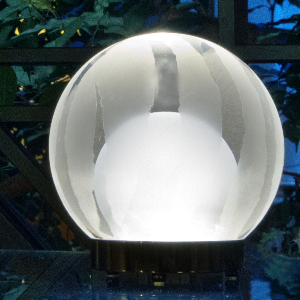 Designer LED globe lamp with bespoke finishes