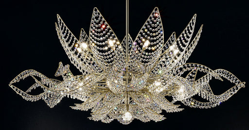 Elegant high end Italian chandelier with  or Swarovski beads or Murano glass pearls
