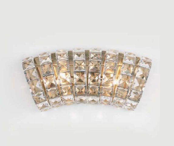 Volans modern single or modular wall or  ceiling light with Italian crystals