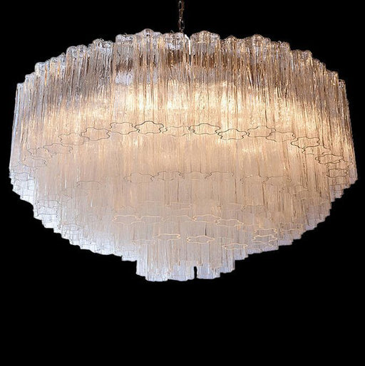 Mid-century retro-style Murano glass Tronchi chandelier