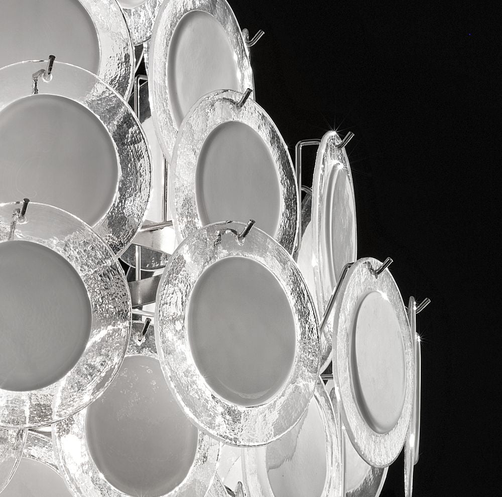 Vistosi-style Disc chandelier in custom colours and sizes