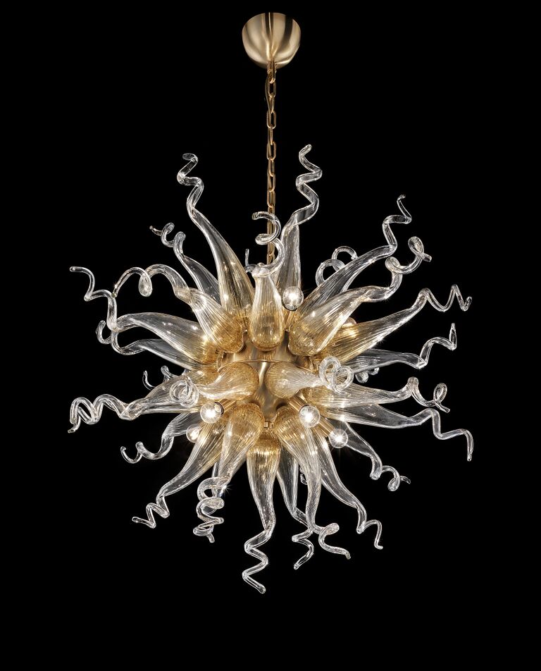CATERINA MURANO GLASS JEWELS セット【B349】 Art Glass Murano Custom-made chandelier — italian-lighting