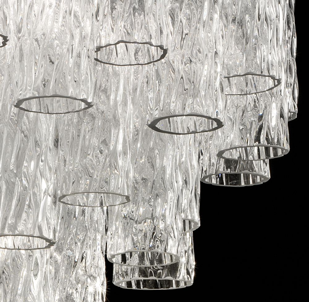 Murano corteccia glass tronchi chandelier in custom sizes