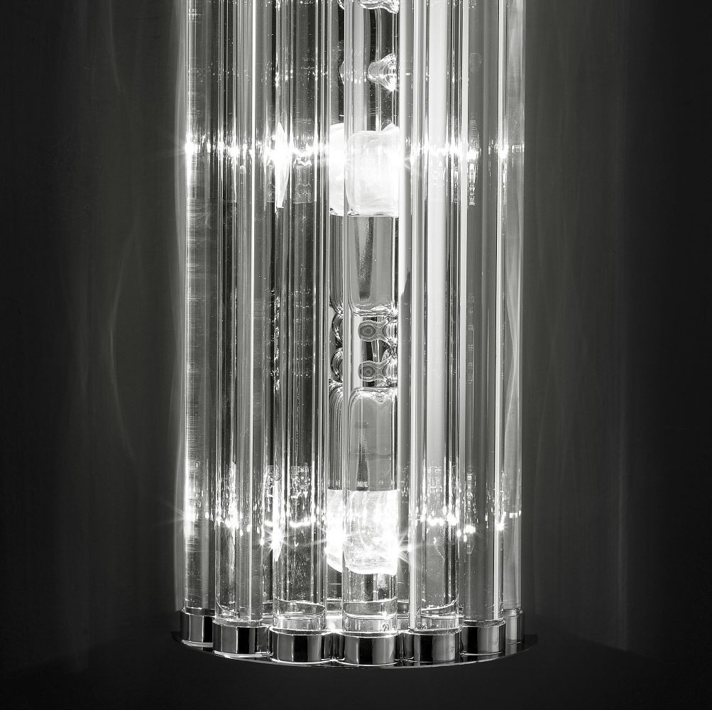 Tall elegant Murano glass wall light