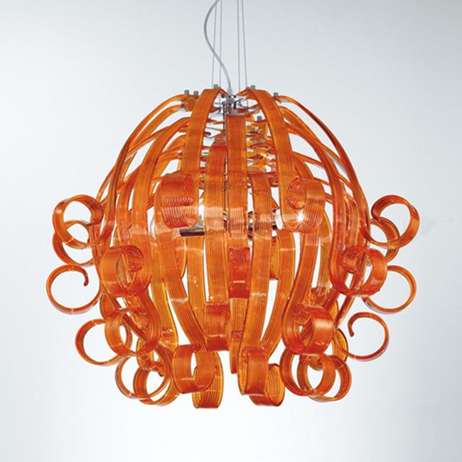 Modern Murano glass ceiling pendant in several gorgeous colors