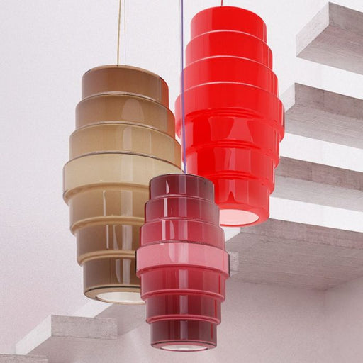 Large mid century style Zoe ceiling pendant from Venini in 3 colours