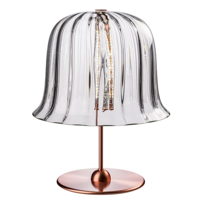 Kalika Murano glass lamp with copper base from Venini