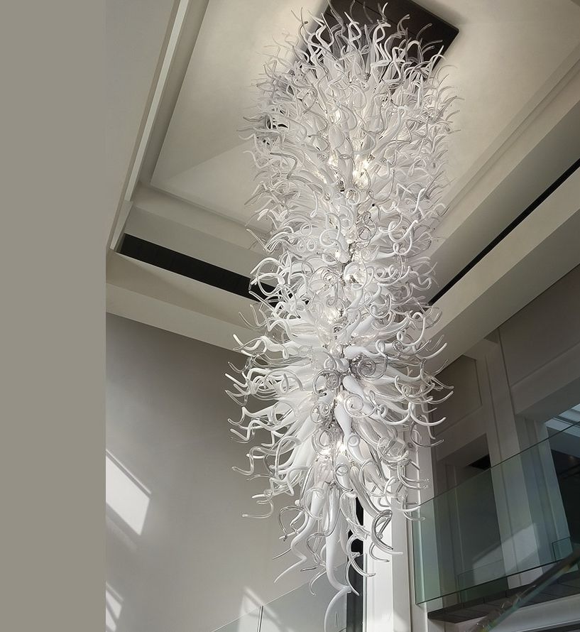 Fabulous Murano glass art chandelier in bespoke colors and sizes