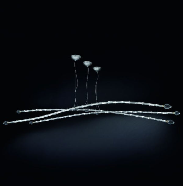 Luxury ultra-modern 4 metre long LED Venetian chandelier