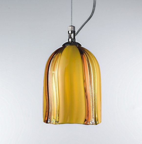 Modern hand-blown Murano glass ceiling pendant in 14 different designs